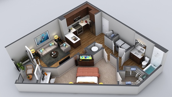 1 Bedroom 1 Bath