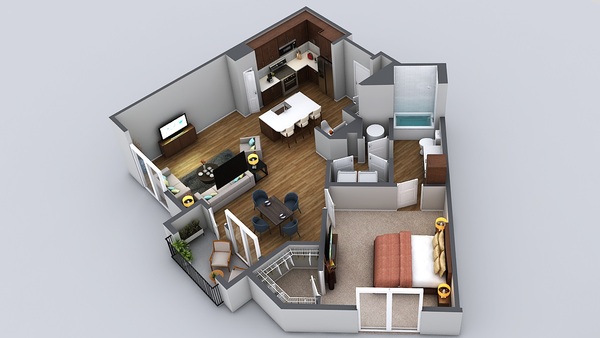 1 Bedroom 1 Bath