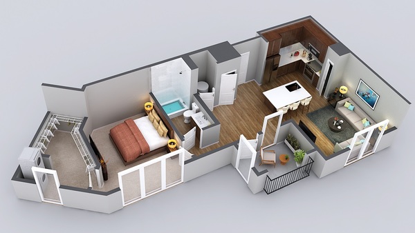 1 Bedroom 1 Bath
