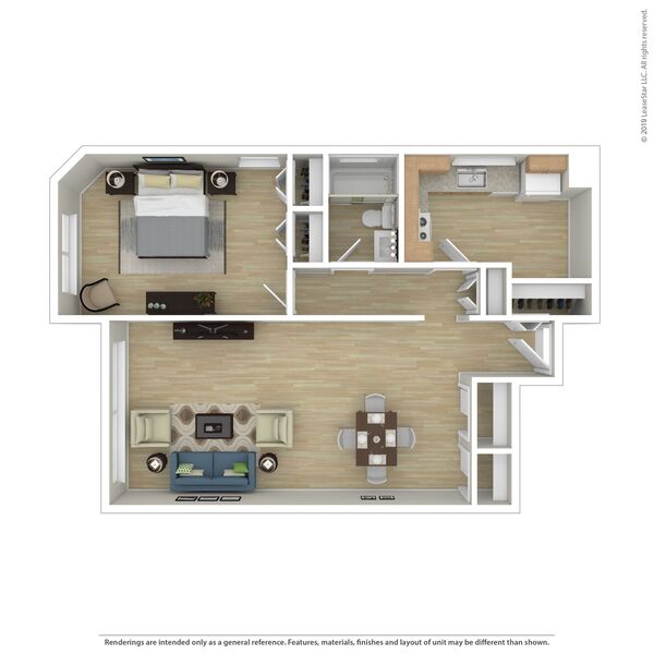1 Bed 1 Bath