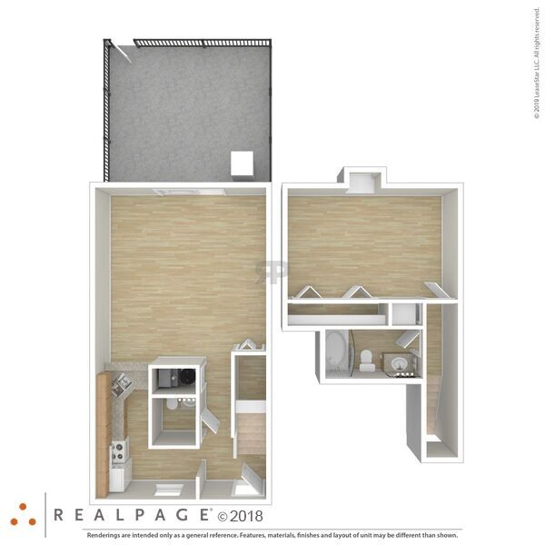 One Bedroom 1.5 Bath