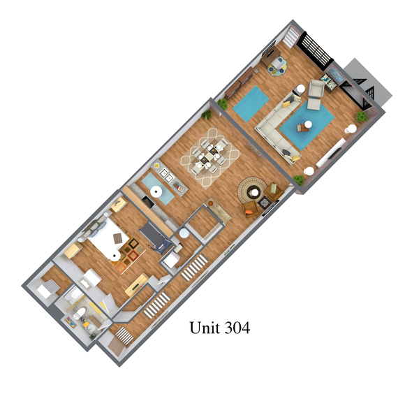 1 bed 1 bath sp 14 small deck