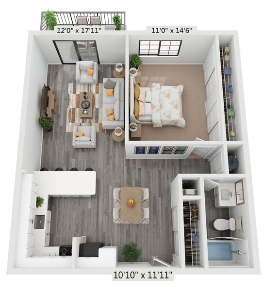 1C - 1 Bedroom
