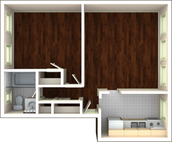 1 Bed 1 Bath