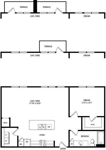 A4: 1 Bed, 1 Bath