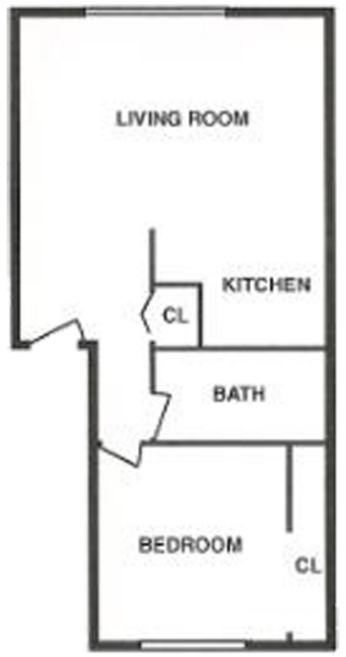 1 Bedroom / 1 Bathroom (A)