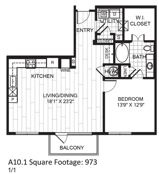 One Bedroom, One Bath (A10)