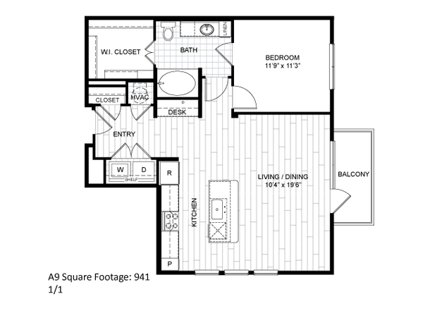 One Bedroom, One Bath (A9)