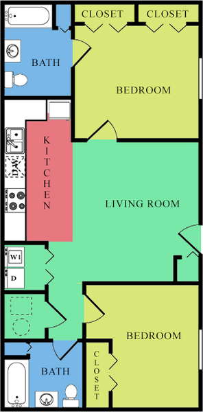 2 Bedroom Ranch