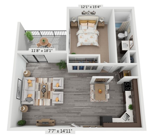 A1 - 1 Bedroom