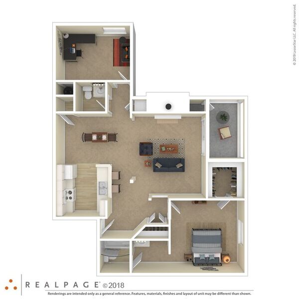 1 Bedroom 1.5 Bath