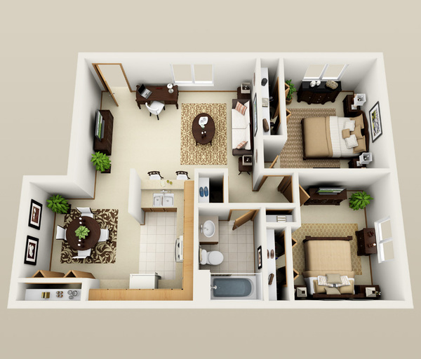 2 Bedroom First Floor