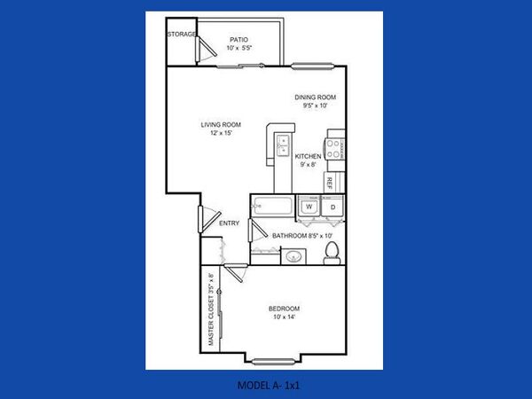 1 bed / 1 bath