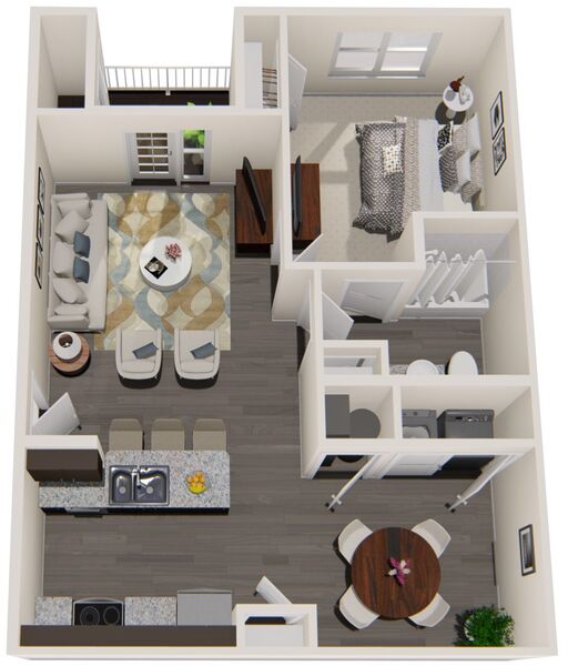 1 Bedroom and 1 Bath