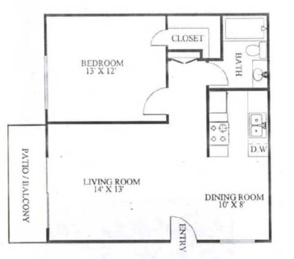 0 Bed 1 Bath