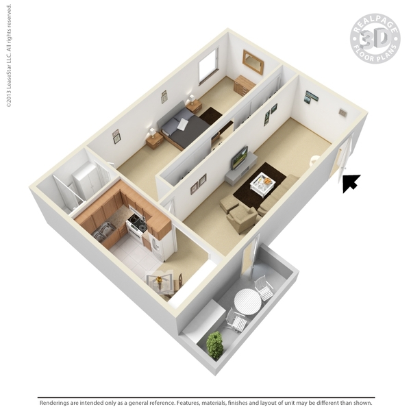 One Bed, One Bath