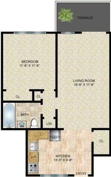 1 Bed 1 Bath