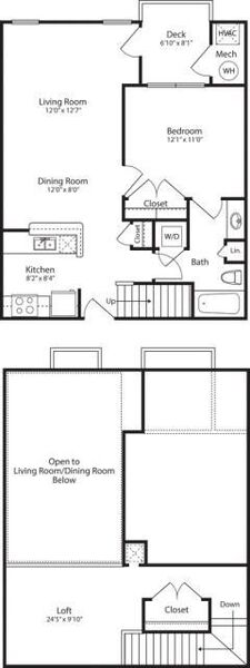 The Devon with Loft_ No Fireplace