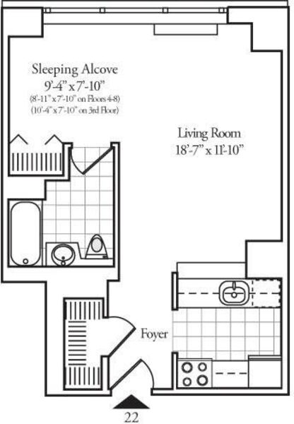 Residence 30 Floors 3-15