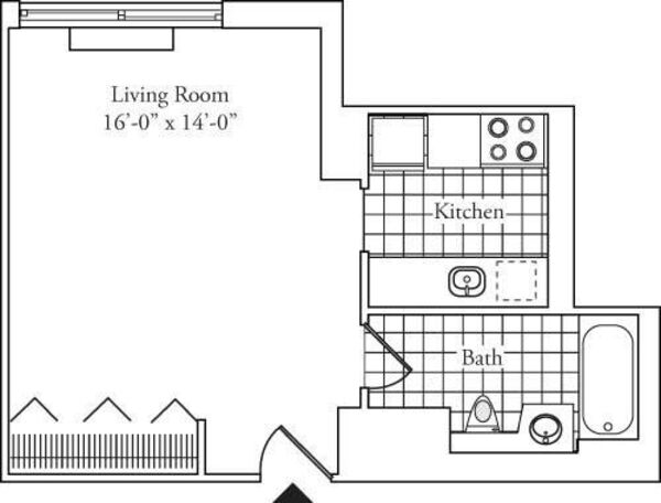 Residence E, floors 3-17