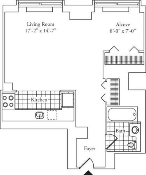 Residence M with alcove, floor 19-20