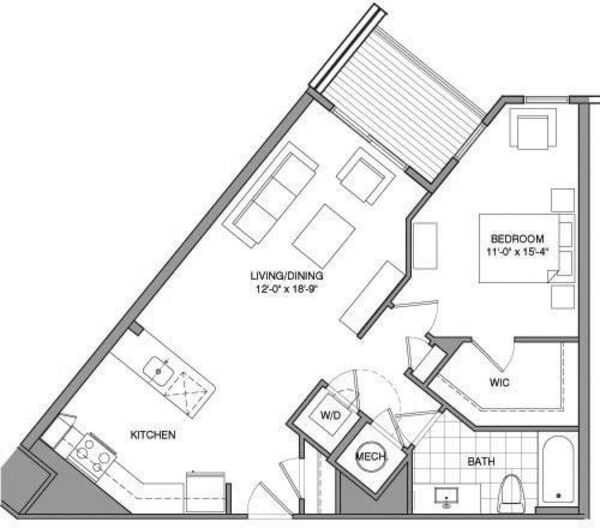 1 Bdrm D