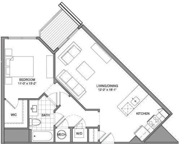 1 Bdrm F