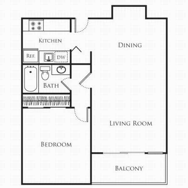 1 Bedroom Large