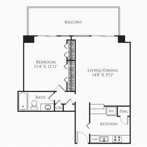 1 Bedroom Tower