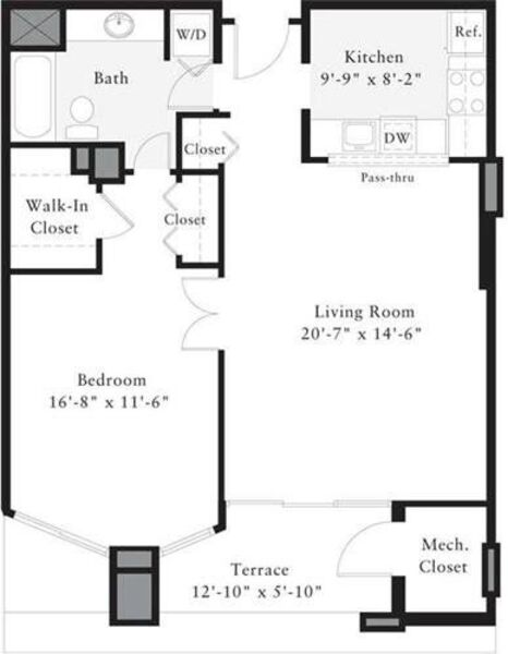 1 Bedroom K
