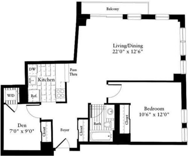 1 Bedroom Q