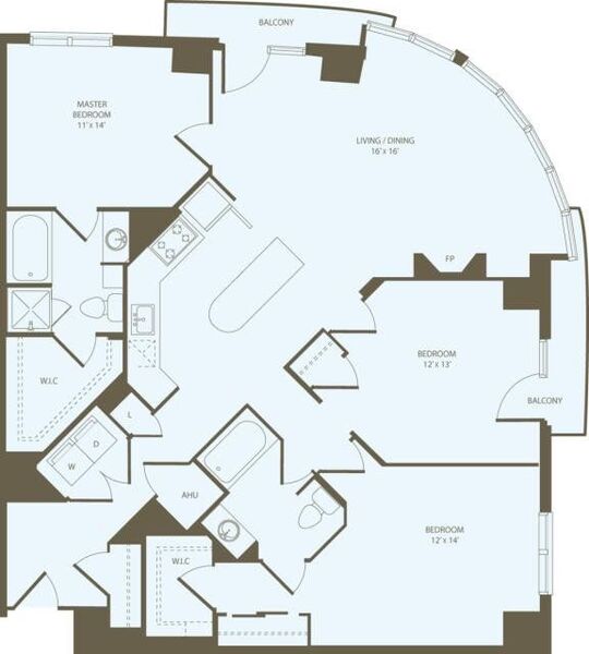 3+Bedroom A w/ Fireplace