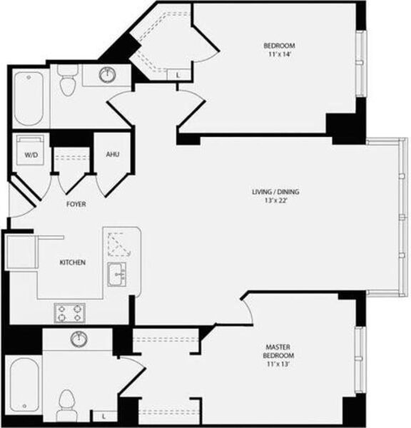 2 Bedrooms N