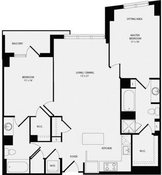 2 Bedrooms Q