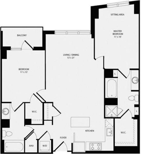 2 Bedrooms R