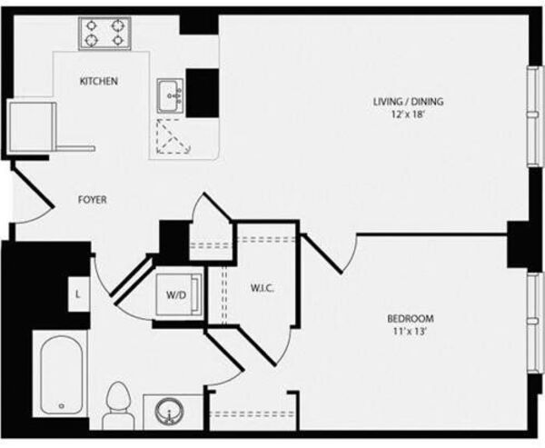 1 Bedroom F