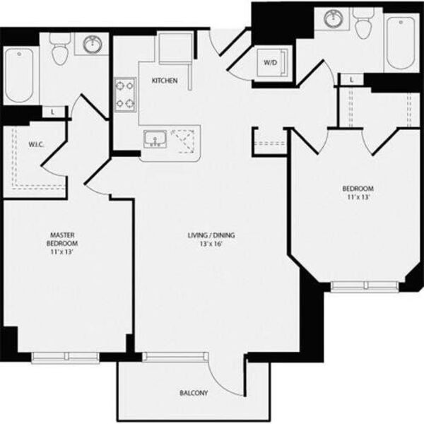 2 Bedrooms B