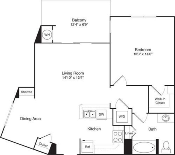 1 Bedroom F