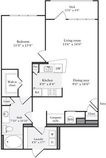 1 Bedroom B