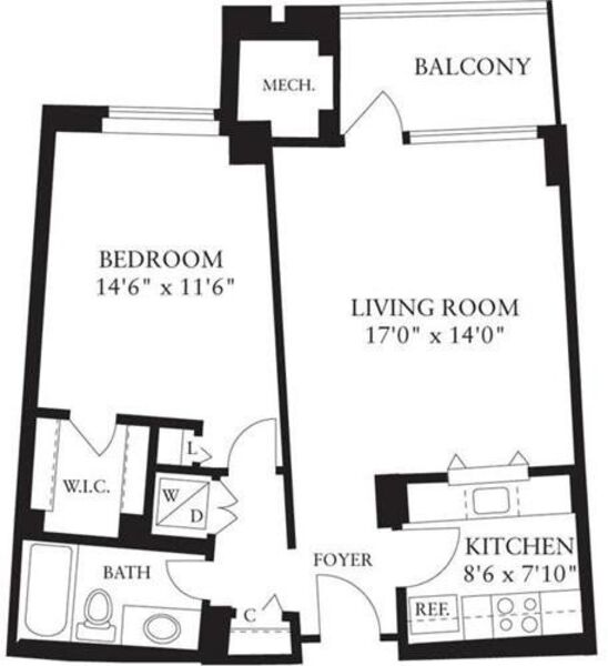 1 Bedroom B