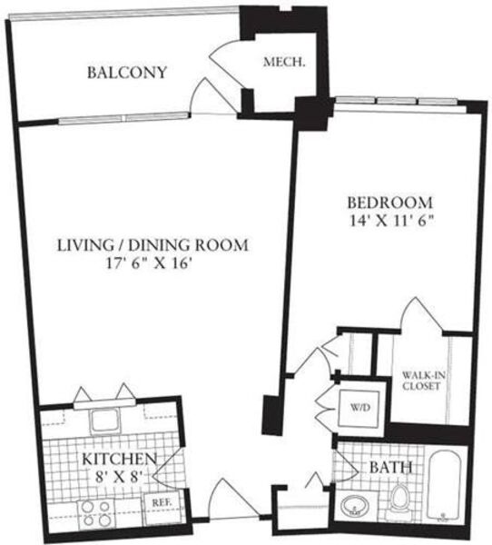 1 Bedroom F