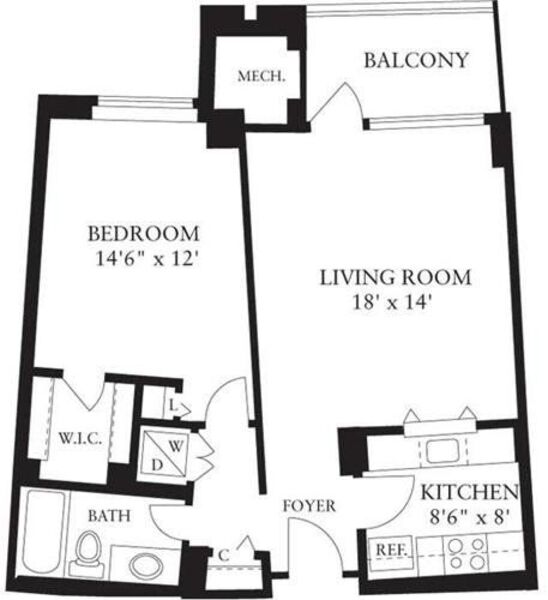 1 Bedroom G