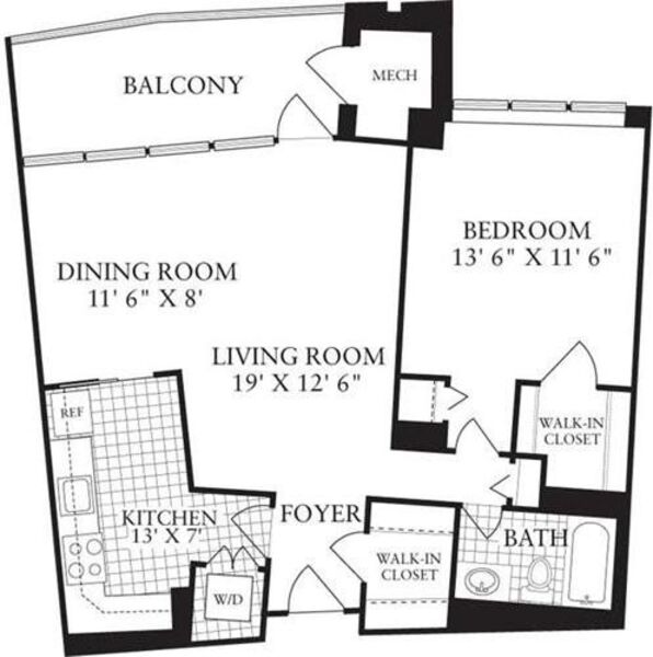 1 Bedroom J