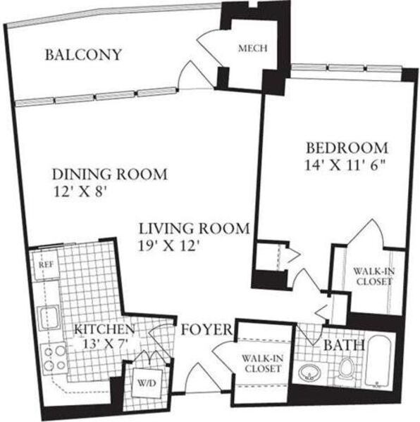 1 Bedroom K