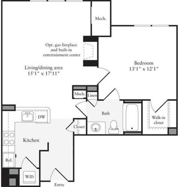 1 Bedroom F