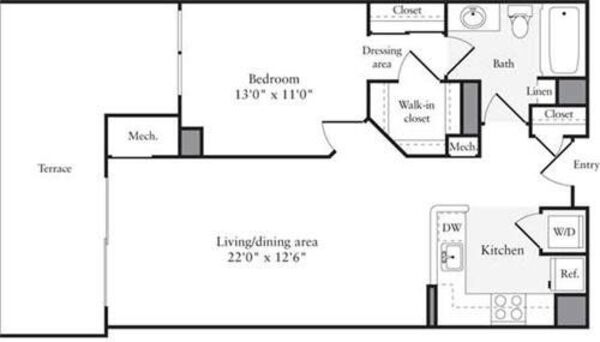 1 Bedroom H
