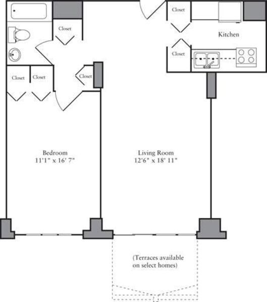 1 Bedroom D