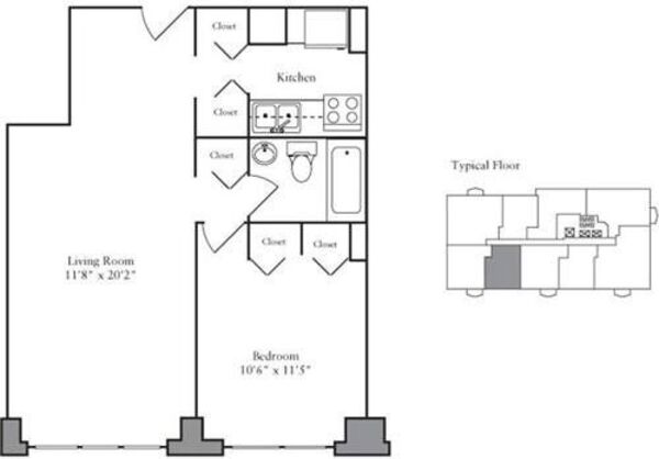 1 Bedroom E