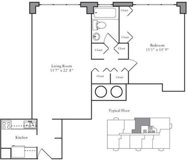 1 Bedroom J