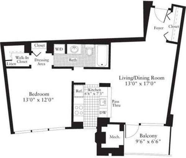 1 Bedroom E